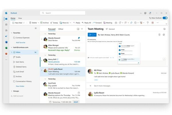 Microsoft выпустила новую версию Outlook для Windows